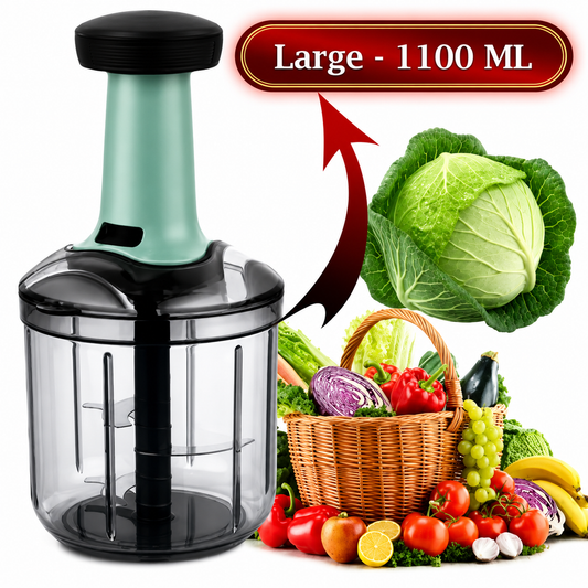 Manual Fruit and Vegetable Chopper 1100ML
