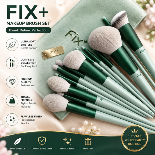 PROFESSIONAL FIX+ MAKEUP BRUSHES ( 13PCS )