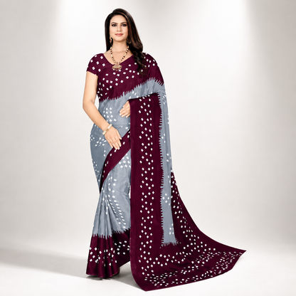 Best silk printed Daily wear saree