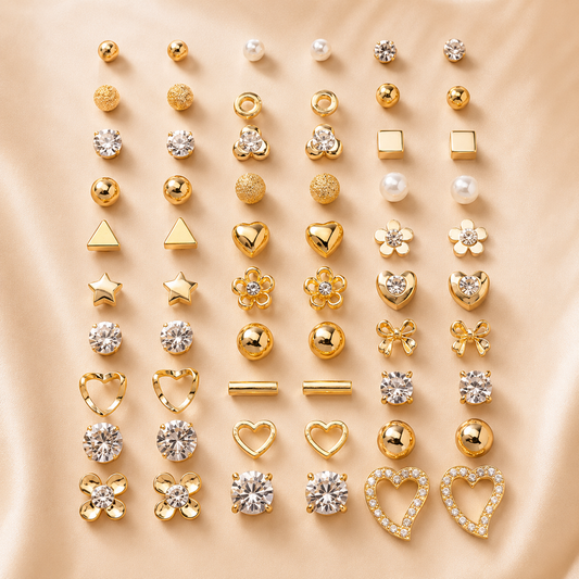 Gold Plated Earrings Combo Pack for Women