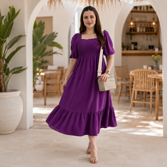 fancy gathered women dress & gown