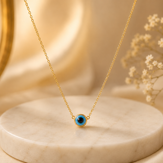 Minimalist Gold-Plated Pendant Chain Set of six