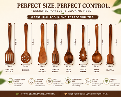 WOODEN SPOONS (SET OF 7 SPOON )