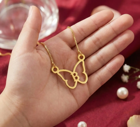 Butterfly Letter Pendant